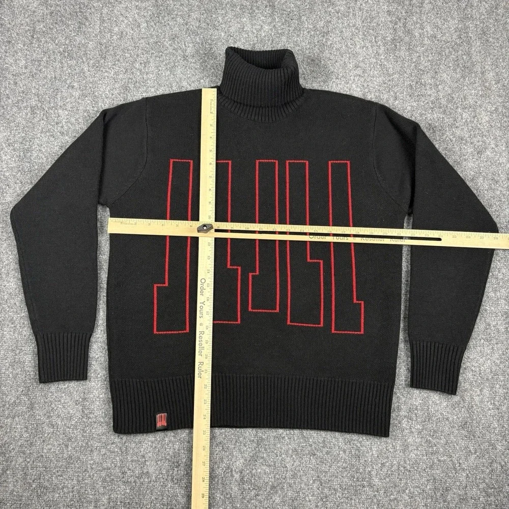 Official Pentatonix Logo Knit Turtleneck Sweater L - Black & Red Keys Graphic